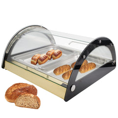 Hakka Commercial Countertop Bakery Display Case Pastry Muffins Showcase Golden