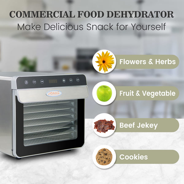 Hakka Commercial Food Dehydrator for Jerky, 20 Stainless Steel