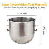 Hakka 20Qt Dough Stand Mixer 3 Speed, 4 Function Stainless Steel Food Mixer, ETL certified (grinder head included)