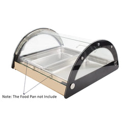 Hakka Commercial Countertop Bakery Display Case Pastry Muffins Food Showcase，Rose Gold