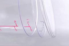 Clivia 8 Qt Commercial Grade Round Food Storage Containers with Lids,Polycarbonate,Clear - Case of 5