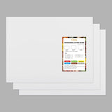 Clivia White Plastic Cutting Board Set of 3, 20 x 15 x 1 Inch Commercial Grade Chopping Board Large Cutting Boards for Kitchen - Dishwasher Safe, NSF Certified