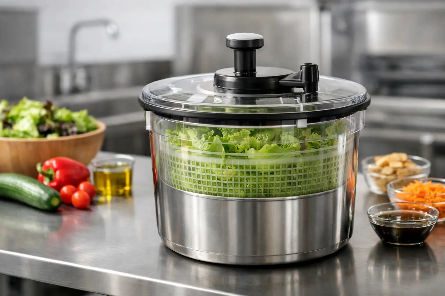 Choosing a Commercial Salad Spinner – Hakka Brothers Corp