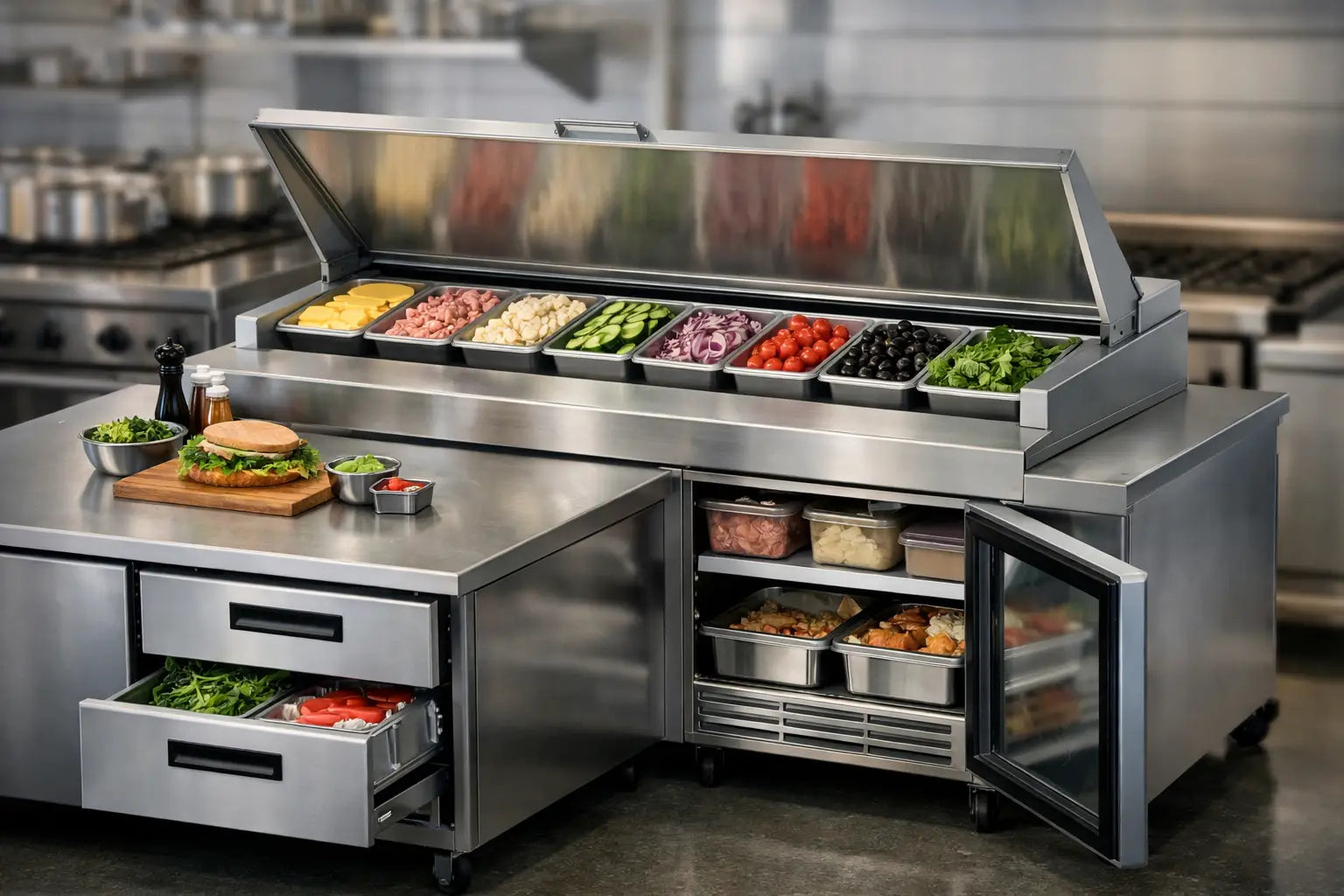 10 Best Refrigerated Prep Tables – Hakka Brothers Corp