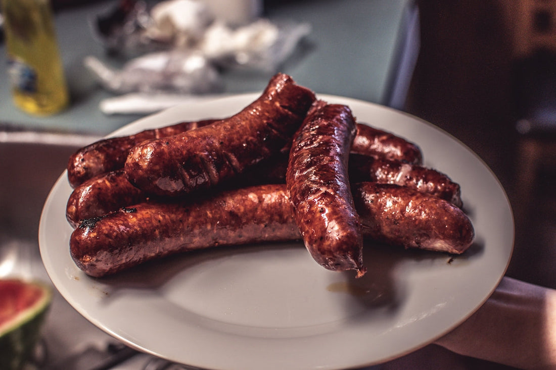 cooked sausages