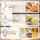 Hakka Commercial 10Qt Dough Food Stand Mixer 3 Speed Gear Driven Pizza Bakery