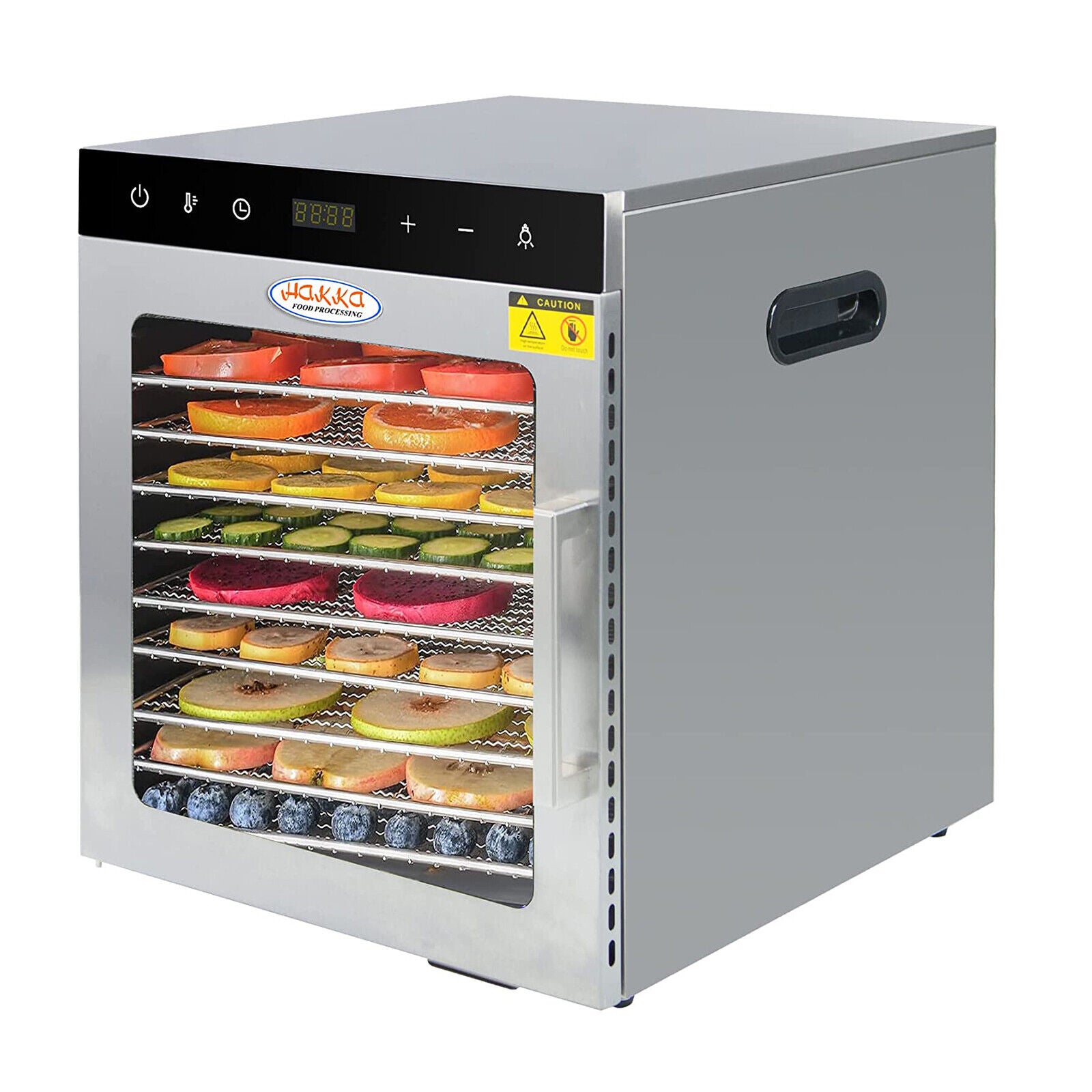 Hakka Food Dehydrator 10 Tray for Meat Fruit Jerky Dryer Blower Machine 800W
