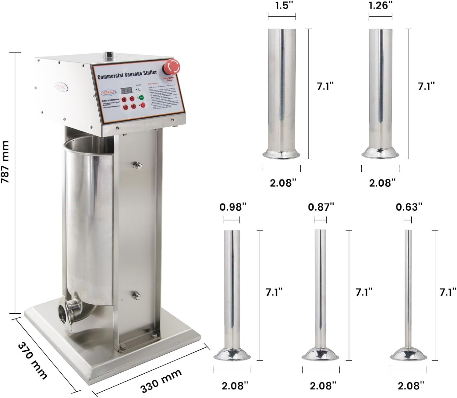 Motorized sausage stuffing clearance machine