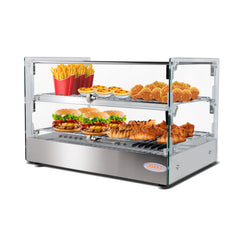 Hakka 50L Commercial Countertop Bakery Display Case with Warmer System