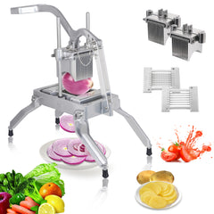 Hakka Commercial Onion Slicer 1/4" 3/16" Manual Fruit Vegetable Cutter Chopper