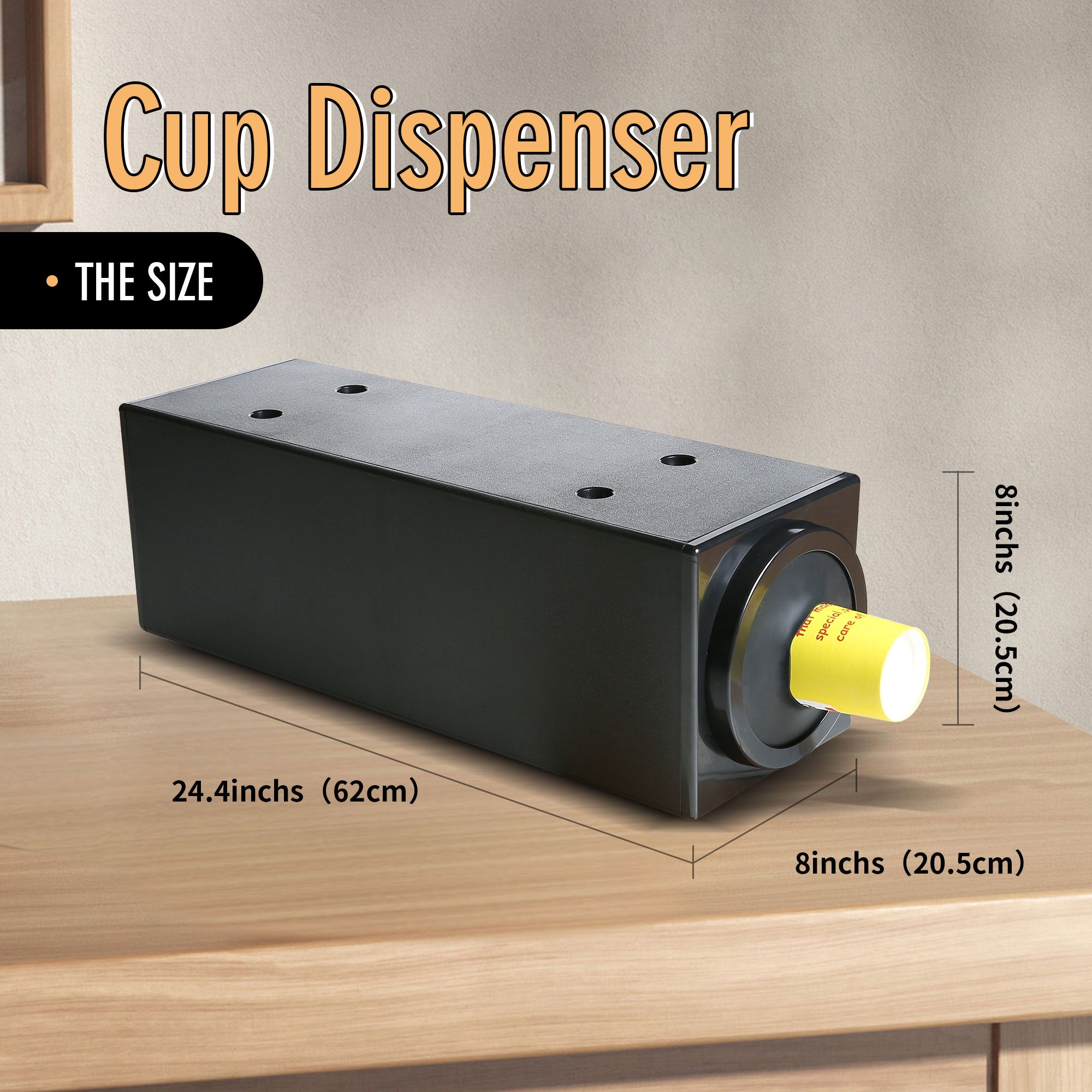 Clivia Commercial Cup Holder,Coffee Cup Dispenser Organizer,Paper