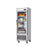 Hakka Brothers 1 Glass Door 23 Cubic Stainless Refrigerator, Proofer, Bottom-Mount Compressor