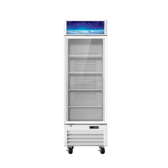 Hakka Brothers 23 CuFt. 1 Glass Door Refrigerator (Swing), White, Energy Star Rated