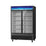 Hakka Brothers 49 CuFt. 2 Glass Door Freezer (Swing), Black, Energy Star Rated