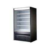 Hakka Brothers 72" W x 32-1/2" D,  Vertical Open Display Case, Solid Side Panel