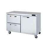 Hakka Brothers 2 Drawers 1 Door (R) All Stainless Undercounter Refrigerator - 60" wide, 16.5 cu/ft., R-290 Refrigerant