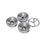 Hakka Sausage Stuffer Accessories 4 PCS Stainless Steel Hollow Churro Nozzles Attachment for Sausage Stuffer Machine