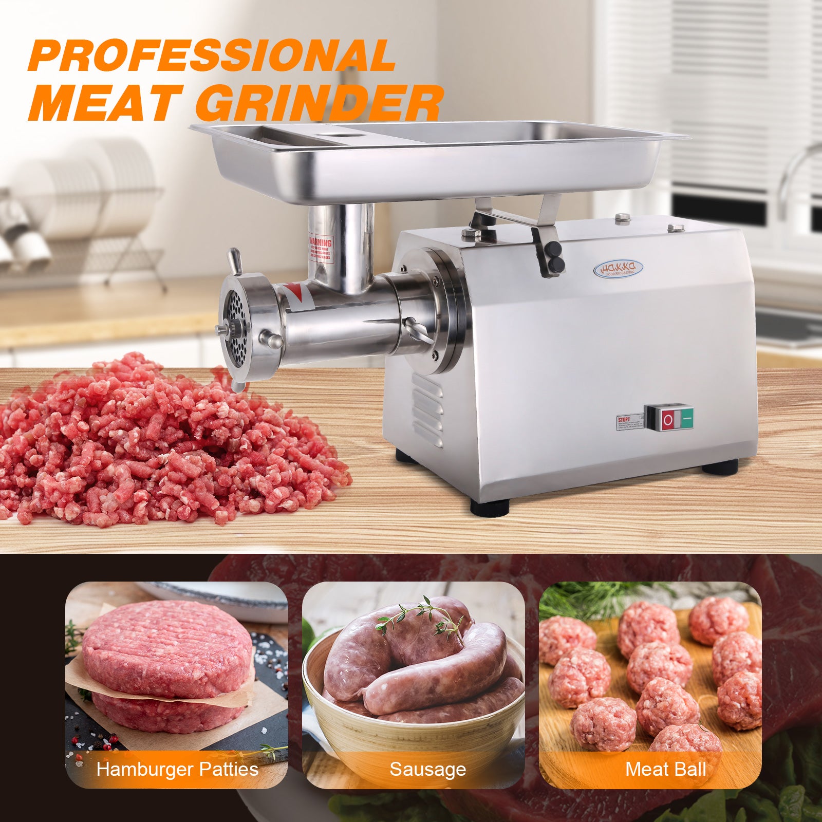 Hakka Brothers TC Series Commercial Stainless Steel Electric Meat