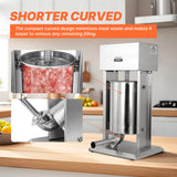Morgangastro Vertical Electric Sausage Stuffer Maker, 25Lb/12L Large Capacity, Adjustable Speed