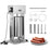 Morgangastro 15L/30lb Electric Sausage Stuffer with Foot Pedal, 260W 304 Stainless Steel Meat Filler and 5 Tubes