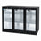 Hakka Brothers 330L Back Bar Cooler, 11.6 Cu. Ft. Commercial 3 Glass Door Beverage Refrigerator with 6 Adjustable Shelves, Digital Temperature Control, LED Light & Lock