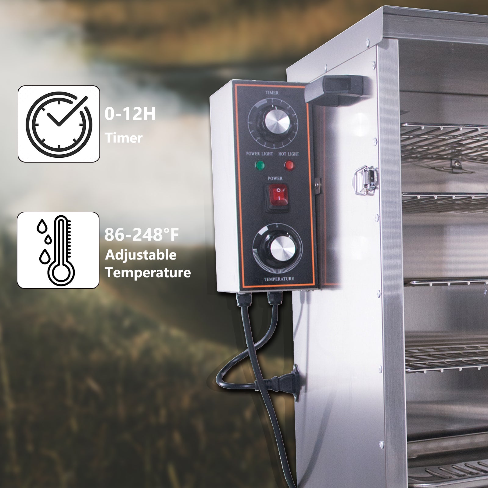 Outdoor electric smoker best sale