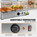 Hakka 35L Commercial Countertop Bakery Display Case with Warmer System