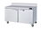 Hakka Brothers 2 Doors All Stainless Work Top Refrigerator - 60" wide, 16.5 cu/ft., R-290 Refrigerant