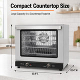 Compact countertop convection oven dimensions