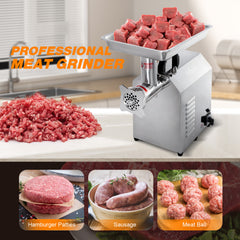 Hakka Brothers Meat Mincer Commercial Stainless Steel Electric Meat Grinder (TC22)