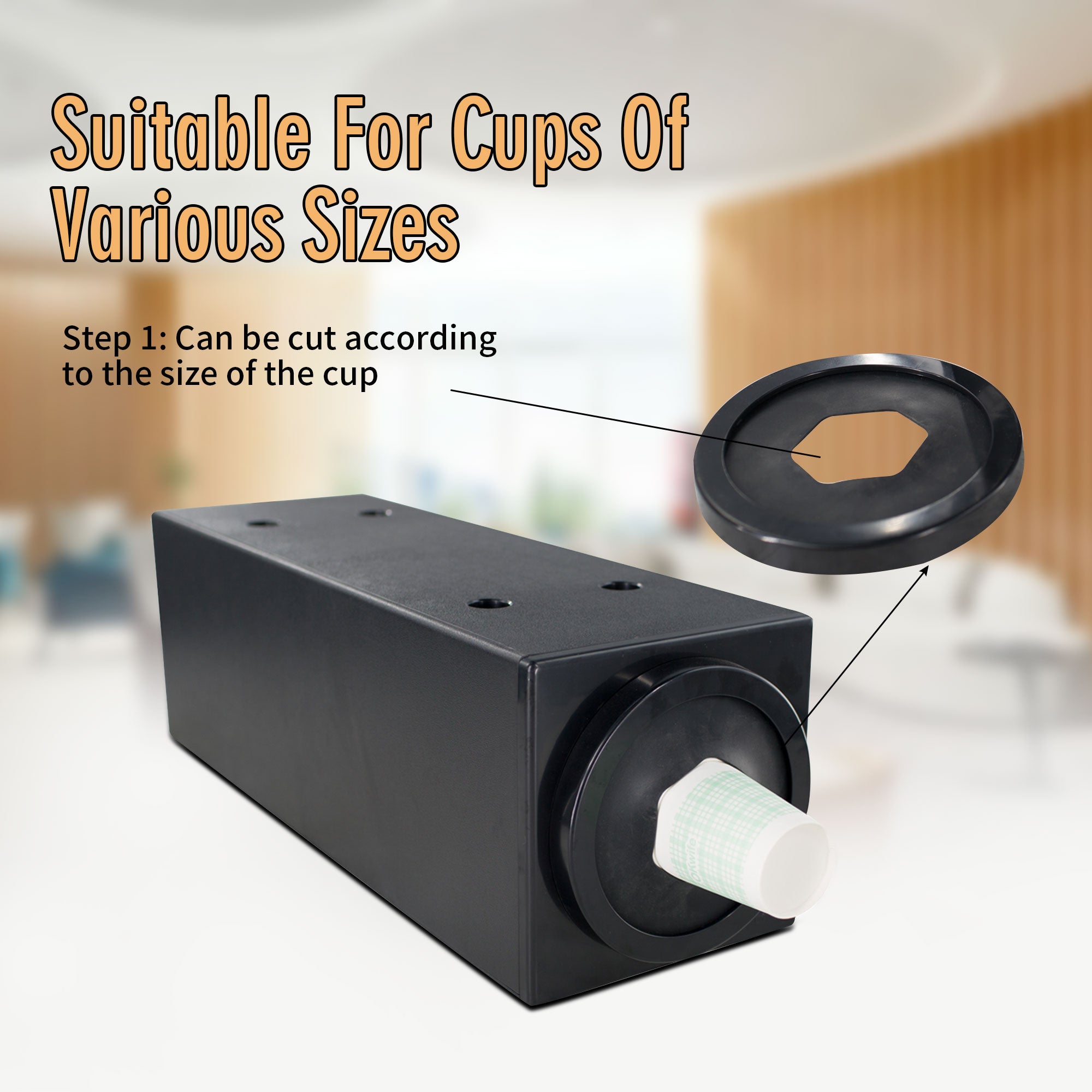 Clivia Commercial Cup Holder,Coffee Cup Dispenser Organizer,Paper