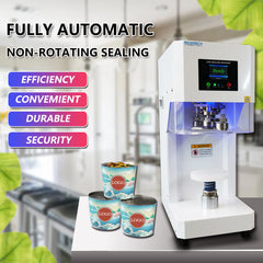 Hakka Fully Automatic Can Sealing Machine, Cup Sealer with  40-100mm Caliber Height 40-190mm Seal A Variety of Lids for Milk Tea Shops, Bakeries