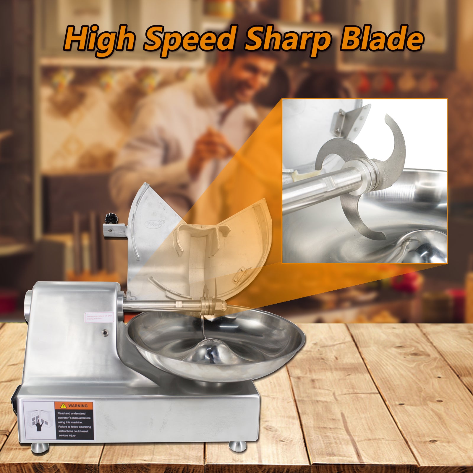 Hakka Commercial 10L Multifunction Meat Bowl Cutter Mixer Hakka Commercial 10L Multifunction Meat Bowl Cutter Mixer