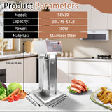 Hakka 30L/66lb Electric Sausage Stuffer 2 Speed   Meat Maker Filler