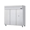 Hakka Brothers 3 Solid Door 72 cu. ft. Stainless Refrigerator, Top-Mount Compressor