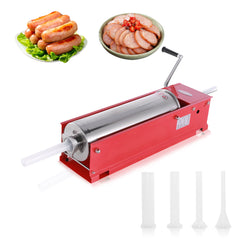 Hakka 15 Lbs(7 Liter) Sausage Stuffers 2 Speed Horzontal Spray-painted Sausage Makers