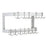 Hakka Brothers 24” Wall Mounted Commercial Stainless Steel Double Line Pot Rack