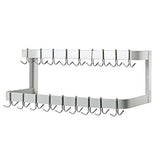 Hakka 84 in. Wall Mounted Commercial Stainless Steel Double Line Pot Rack
