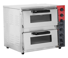 EasyRose 16” Wide Commercial Double Deck Pizza Oven