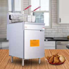 EasyRose Commercial Nature Gas Deep Fryer 5 Burner 68-80lb 150000 BTU，CSA / ETL Certified