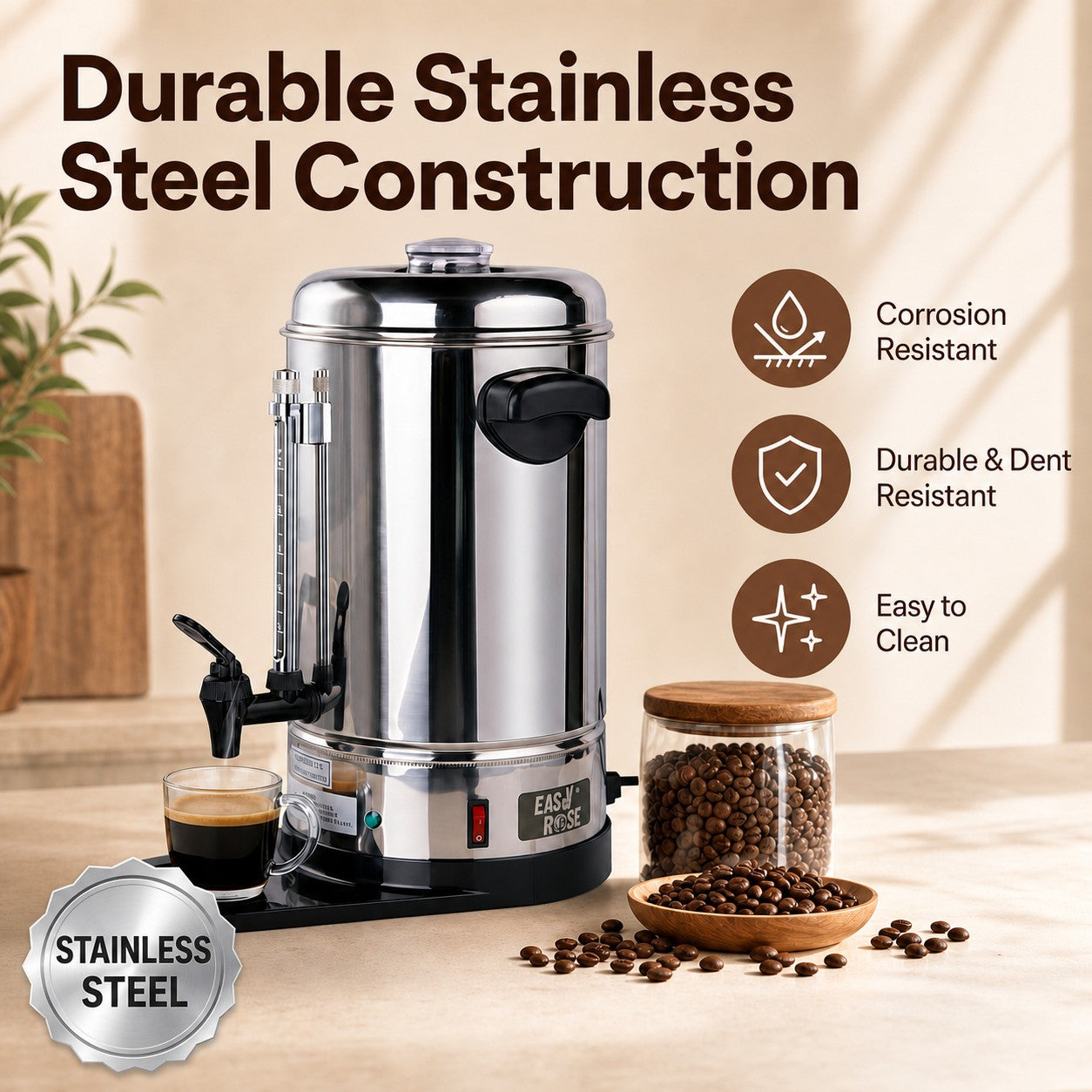 EasyRose 40 Cup Commercial Coffee Urn