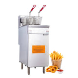 EasyRose 50 Lb Commercial LPG Deep Fryer, 4 Burners, 120,000 BTU, ETL Listed