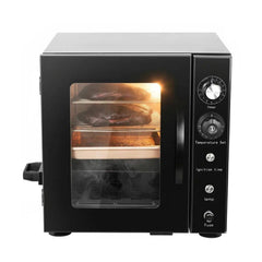 Hakka 2-Layer Electric Smoker with Timer & Temperature Control, 15 lb Capacity 