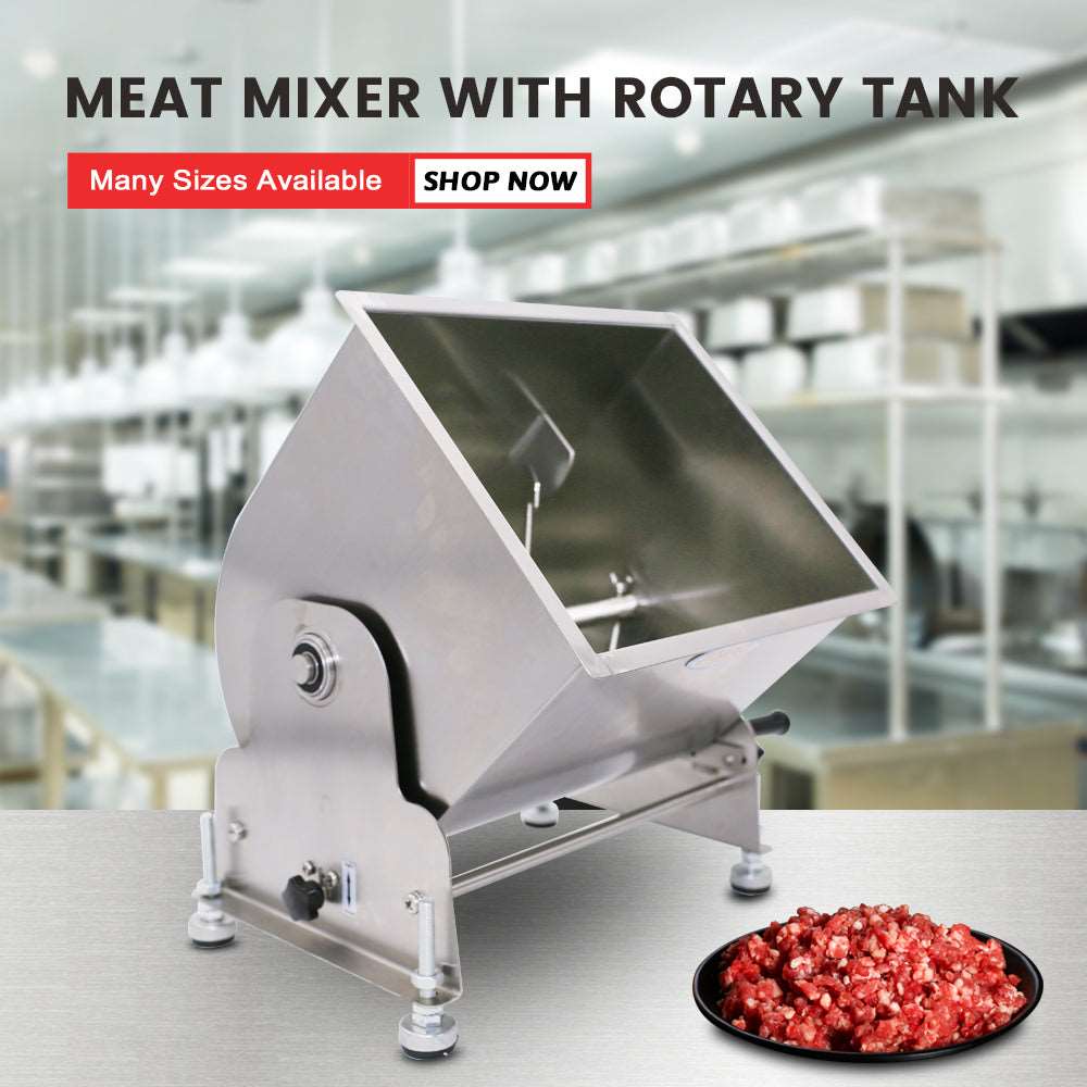 HAKKA 10 Liter/20lb Capacity Tilt Tank Manual Meat Mixer ,Sausage Mixer Machine