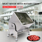 HAKKA Tilt Tank Manual Meat Mixers 10 Liter/20lb Capacity,Sausage Mixer Machine(Official Refurbishment)