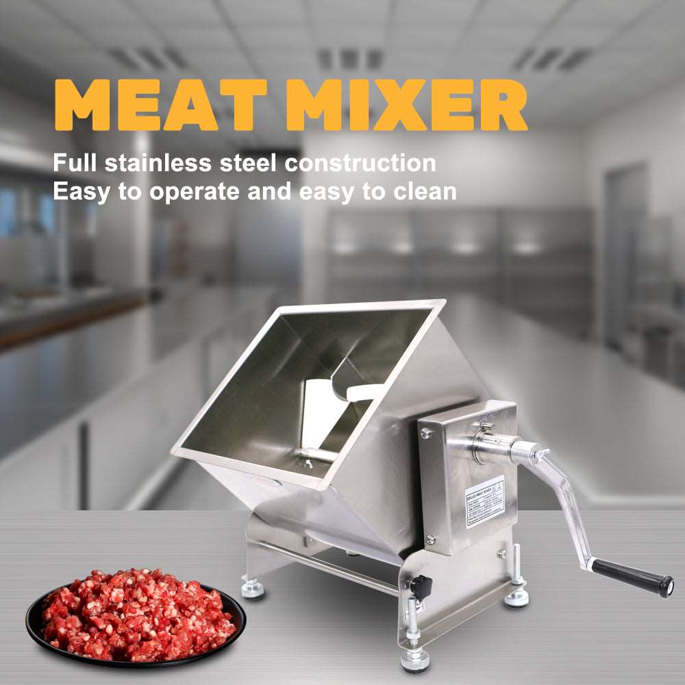 Hakka Tilt Tank Meat Mixer 60lb 30L Commercial Stainless Steel Hakka Tilt Tank Meat Mixer 60lb 30L Commercial Stainless Steel