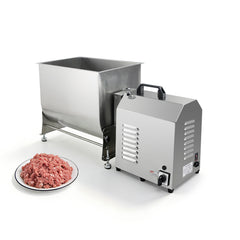 Hakka 30L/60 lbs Commercial Electric Tilting Meat Mixer with Motor, Stainless Steel Mixing Machine 