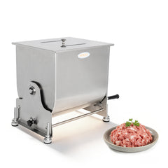 Hakka 30L/60lb Commercial Meat Mixer Stainless Steel Tilt Tank Sausage Mixer 