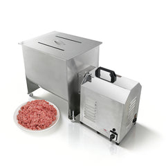 Hakka 37.5L/85 lbs Commercial Electric Meat Mixer with High-Power Motor, Stainless Steel Mixing Machine 