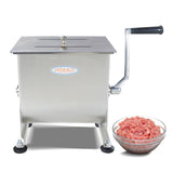 Hakka 60-Pound/40-Liter capacity Tank Stainless Steel Manual Meat Mixer (Mixing Maximum 60-Pound for Meat)